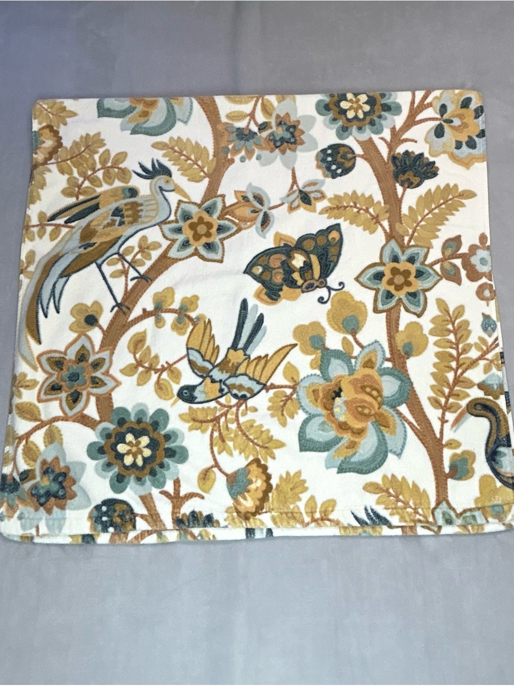 Peri Home Bath Towel Botanical Birds Beach Pool Bathroom Cotton Floral Retired 4